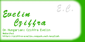 evelin cziffra business card